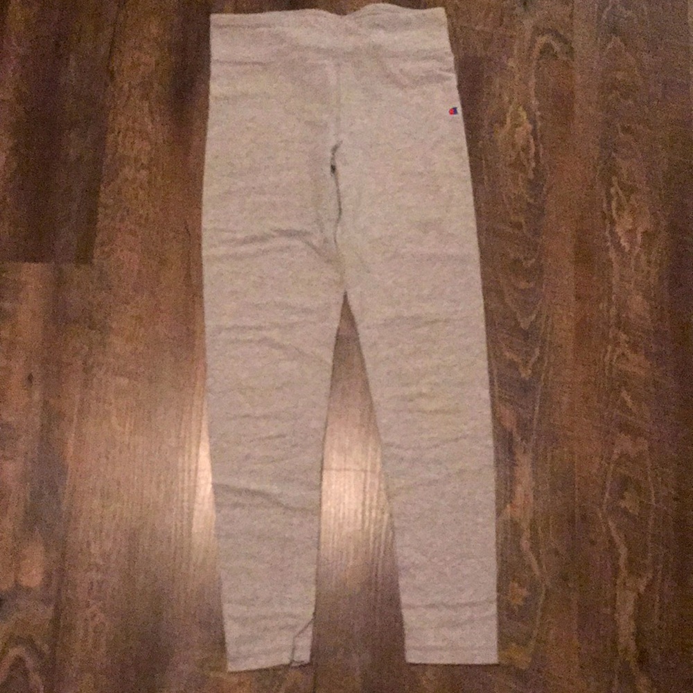 Girls Champion Leggings (Light Grey)